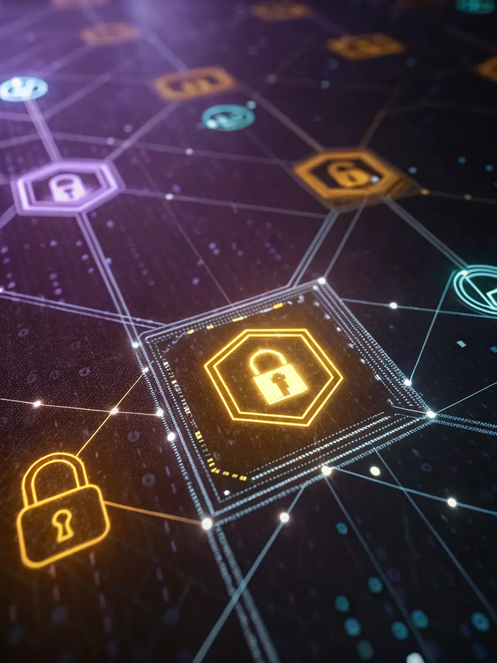 An abstract image representing the concept of AI solving business bottlenecks, with interconnected nodes and data streams flowing towards solutions, symbolizing CS Agency's ability to address various business challenges.